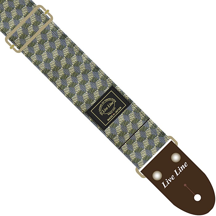 Rakuten - Live Line Tatami Strap LST28JS504 ライブライン ギターストラップ 畳縁 ジャスミングリーン