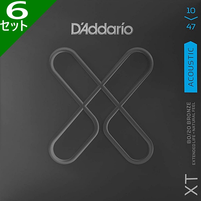 6å 12 D'Addario XTABR1047-12 Extra Light 010-047 80/20 Bronze ꥪ ƥ󥰸 