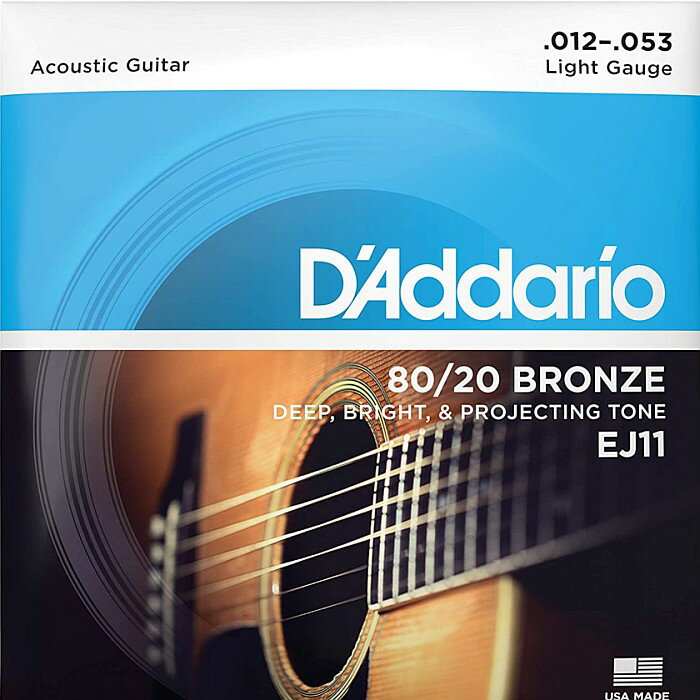 D'Addario EJ11 Light 012-053 80/20 Bronze ダダリオ アコギ弦