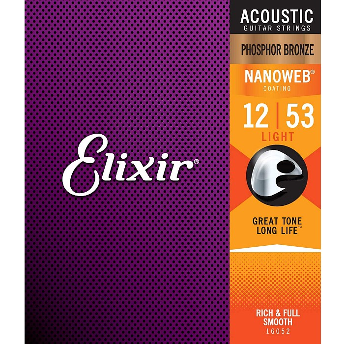 Elixir Nanoweb #16052 Light 012-053 Phosphor Bro