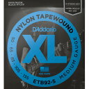 5弦用 D 039 Addario ETB92-5 Black Nylon 050-135 Long Scale ダダリオ ブラックナイロン ベース弦