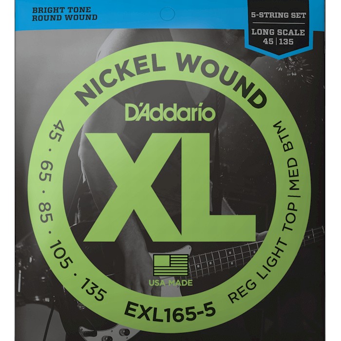5 D'Addario EXL165-5 Nickel Wound 045-135 Long Scale ꥪ ١