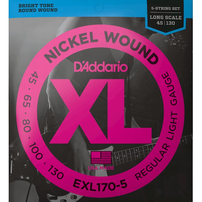 5弦用 D'Addario EXL170-5 Nickel 