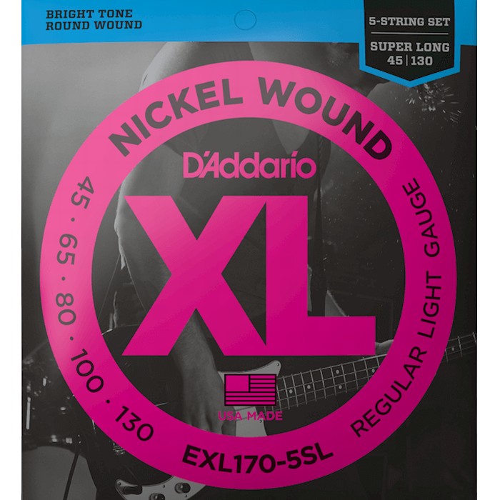 5 D'Addario EXL170-5SL Nickel Wound 045-130 Super Long Scale ꥪ ١