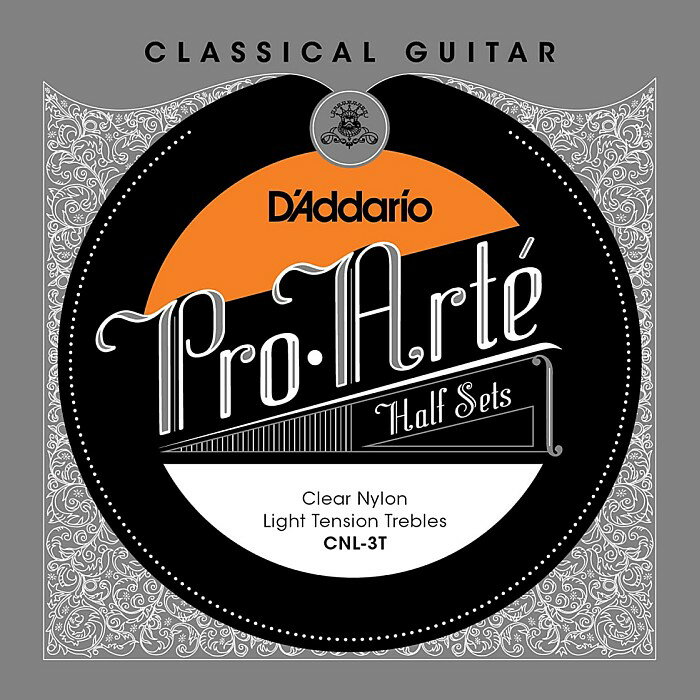 D 039 Addario CNL-3T Clear Nylon Light Trebles Half Set ダダリオ クラシック弦 高音弦ハーフセット