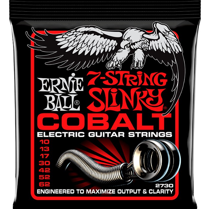 7弦用 ERNIE BALL #2730 Cobalt Skinny Top Heavy Bottom 010-062 アーニーボール エレキギター弦