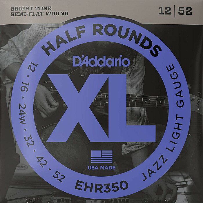 D'Addario EHR350 Half Rounds 3復 012-052 ꥪ ϡե饦 쥭