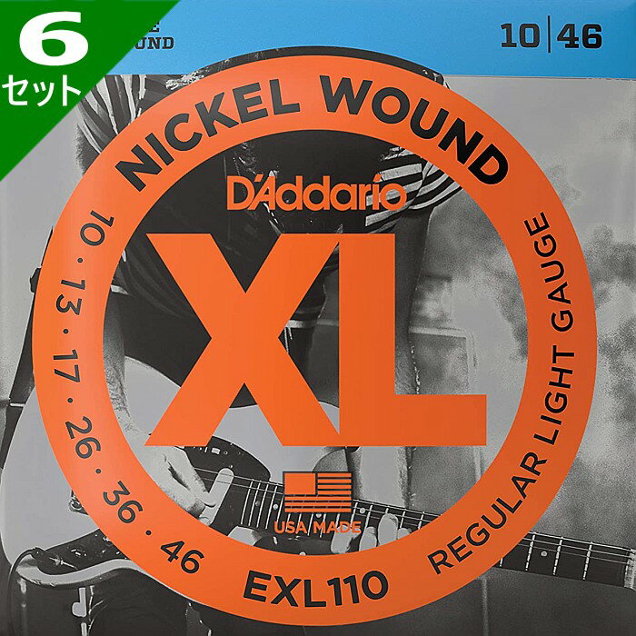 6å D'Addario EXL110 Nickel Wound 010-046 ꥪ 쥭