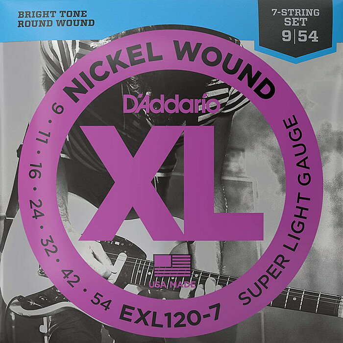 6セット 7弦用 D\'Addario EXL110-7 Nickel Wound 010-059 ダダリオ エレキギター弦 6セット 7弦用 D\'Addario EXL110-7 Nickel Wound 010-059 ダダリオ エレキギター弦