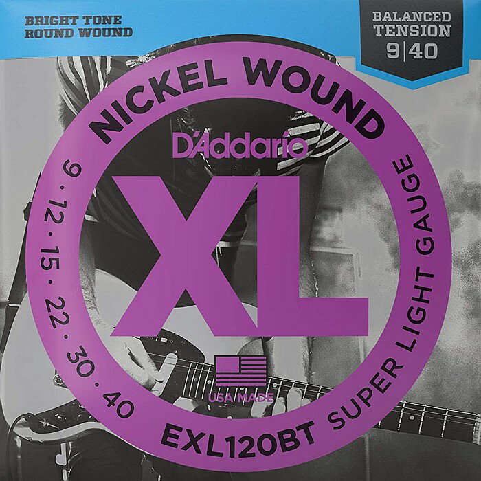 D'Addario EXL120BT Balanced Tension Nickel Wound 009-040 ダダリオ エレキギター弦