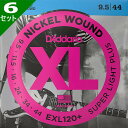 6セット D'Addario EXL120+ Nickel Wound 009.5-044 ダダリオ エレキギター弦