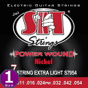 7弦用 S7-954 SIT Power Wound Extra Light 009-054 エスアイティー エレキギター弦