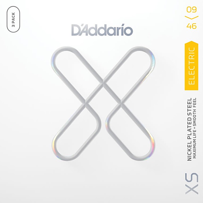 3セットパック D'Addario XSE0946-3P XS Nickel 009-046 ダダリオ コーティング弦 エレキギター弦
