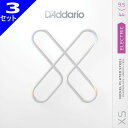 3セット D'Addario XSE09544 XS Nickel 009.5-044 ダダリオ コーティング弦 エレキギター弦