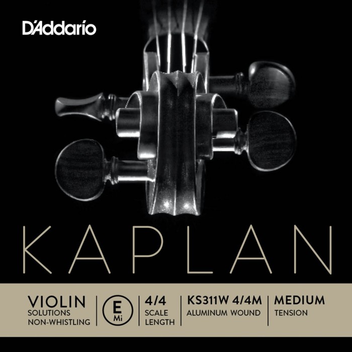 D'Addario Kaplan Non-whistling Violin String KS311W 4/4M ꥪ Х ...