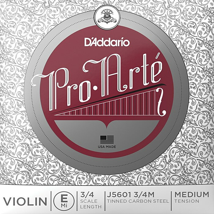 Pro Arte Violin Strings はナイロン芯線の採用により温かみのある音が特徴。弦が馴染むのが早く中級者〜アマチュアプレイヤーにお勧めのバイオリン弦です。