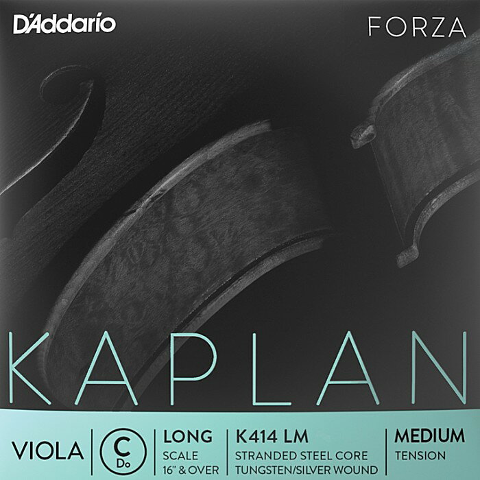 Kaplan のヴィオラ弦はプロフェッショナルなプレイヤーの理想を実現するた めにデザインされたモデルです。Kaplan Forzaは、高いレベルでの弾き心地とトーンに焦点を当ててお り、弓への早いレスポンスやセトリングタイムにも優れています。