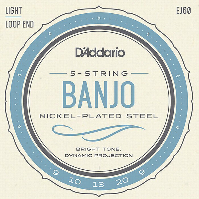 D'Addario EJ60 5-string Banjo Light 009-020 ダダリオ バンジョー弦