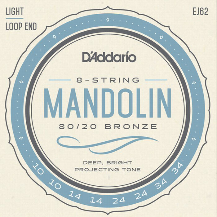D'Addario EJ62 Light 010-034 80/20 Bronze ꥪ ޥɥ