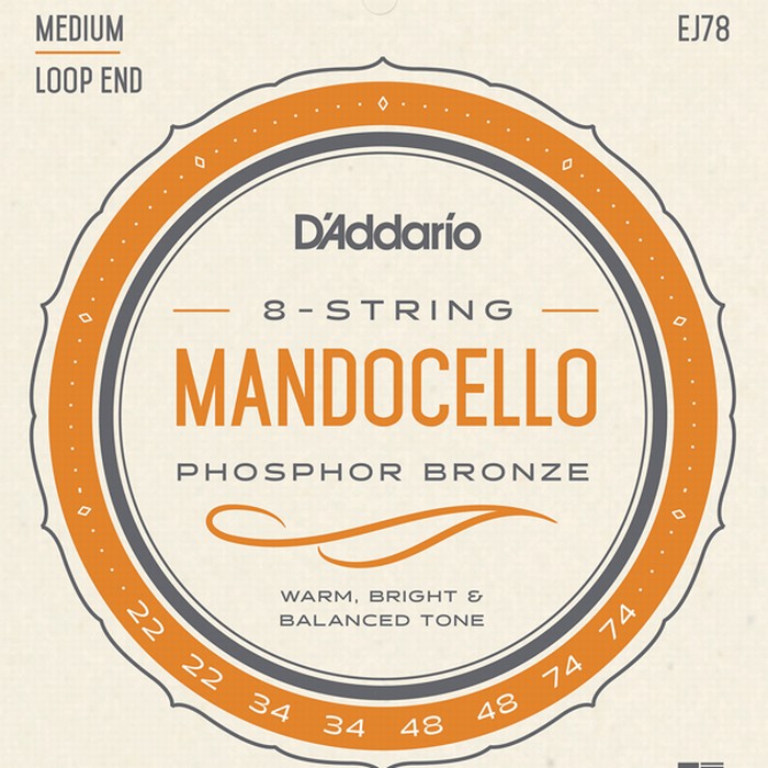 D'Addario EJ78 Mandocello Medium 022-074 Phosphor Bronze ダダリオ マンドセロ弦