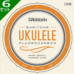 6セット D'Addario EJ99B Pro-Arte Carbon Baritone ダダリオ ウクレレ弦 バリトン