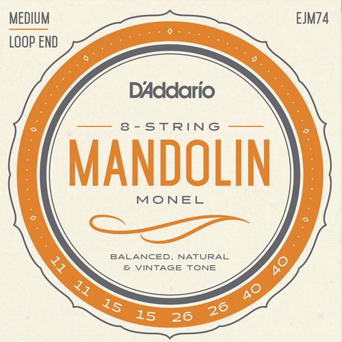 D'Addario EJM74 Medium 011-040 Monel ダダリオ マンドリン弦