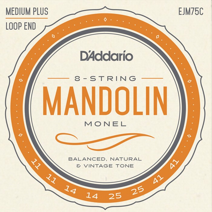 D'Addario EJM75C Medium Plus 011-041 Monel ダダリオ マンドリン弦