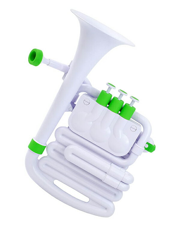 nuvo jHorn プラスチック製ミニホルン White/Green