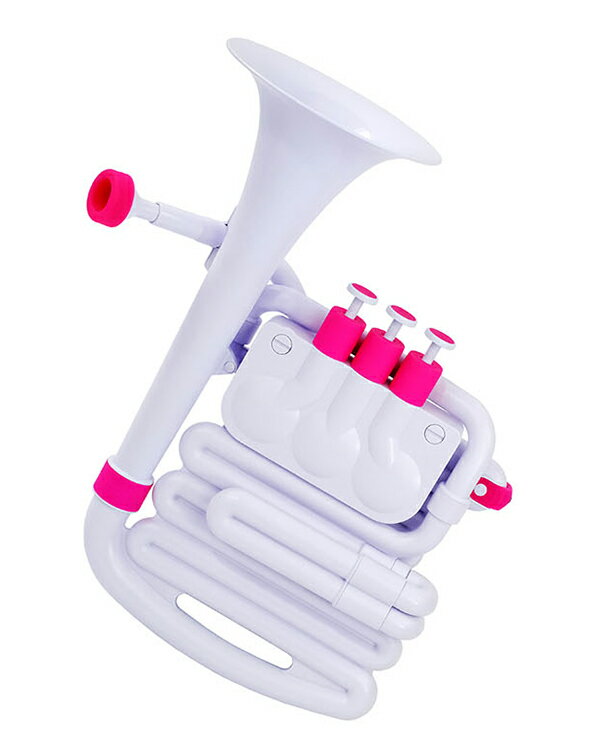 nuvo jHorn White/Pink ヌーヴォ プラスチック製ミニホルン