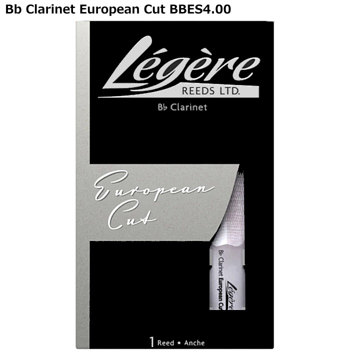 Legere European Cut BBES4.00 レジェール B♭クラリネット用樹脂製リード