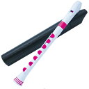 nuvo Recorder+ White/Pink ヌーヴォ プラスチック製ソプラノリコーダー(ジャーマン式)