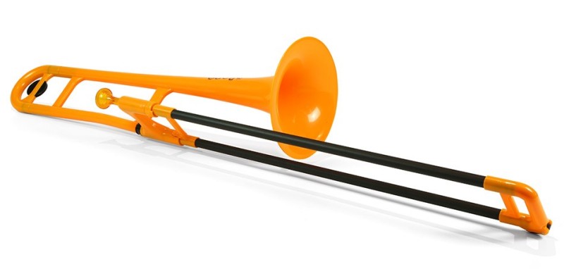 pInstruments pBone Orange プラスチック製トランボーン