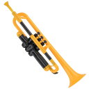 pInstruments PTRUMPET Yellow プラスチック製トランペット