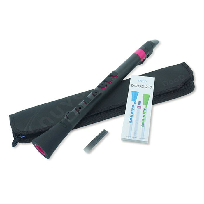單簧管 - nuvo DooD 2.0 Black/Pink ヌーヴォ プラスチック製クラリネット/サックス