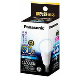Panasonic(パナソニック) 調光器対応LED電球(小型電球形・全光束600lm/昼光色相当・口金E17) LDA6DGE17K50DSW LDA6DGE17K50DSW [振込不可] [代引不可]