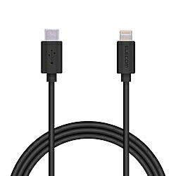 ELECOM(エレコム) USB C-Lightningケーブル スタンダード 0.5m ブラック MPA-CL15X...