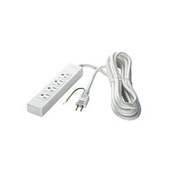 BUFFALO(バッファロー） 3ピン式電源タップ 4個口 マグネット付 2m ホワイト BCTAPMG3420WH ホワイト BCTAPMG3420WH 【864】