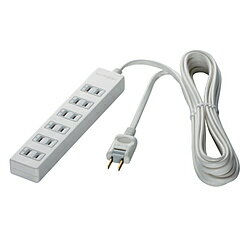BUFFALO(バッファロー） 2ピン式電源タップ 6個口 雷サージ防止 3m ホワイト BCTAPSG2630WH ホワイト BCTAPSG2630WH 【864】