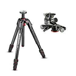 Manfrotto 190go!アルミニウム4段三脚+XPROギア付き雲台キット ブラック JP-MK190GA4-3WG JPMK190GA43WG