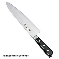 画像はイメージの場合があります。あらかじめご了承ください。サビにくくよく切れる、堺孝行 イノックスシリーズ「洋出刃」■包丁の仕様・形状：出刃型・刃型：両刃・刃渡りサイズ：21cm■サビにくくよく切れる　クローム・モリブデンを含有した特殊鋼を使用しています。■食洗機対応　ハンドル部はPOM樹脂を使い、食洗機にも対応しています。　※同じシリーズの巾広菜切のみハンドル部は強化木で食洗機不可です。■堺孝行 イノックスシリーズ（2019年4月現在）・ペティーナイフ（12、15、18cm）・牛刀（18、21、24、27、30cm）・筋引（24、27cm）・洋出刃（21、24cm）・和風出刃（16.5cm）・サバキ東型（15cm）・サバキ西型（15cm）・巾広菜切（18cm）※数字は刃渡りサイズです。（堺孝行刃物）600年もの長い歴史培われてきた堺刃物。職人の確かな腕によって作られる堺刃物は最高の切れ味を誇り、手作りのすばらしさ、技術の高さが評価されています。堺打刃物の伝統を受け継ぎながら新しい技術を融合させてもっと人々に喜ばれる包丁を造りつづけています。仕様1柄色：黒色系錆びにくく切れ味抜群の堺孝行 イノックス 洋出刃包丁（21cm）。特殊鋼を使用し、手研ぎ本刃付けされたプロ仕様。