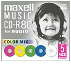 maxell CDRA80MIX.S1P5S （音楽用CD-R/80分/5