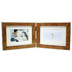 万丈 フォトフレーム ペアフレーム （横型/L判/キャメル） PF-2LWYCC PF2LWYCC