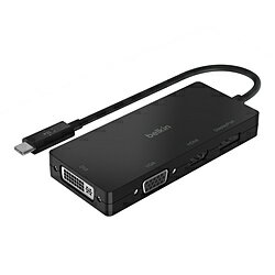 BELKIN ［USB-C オス→メス HDMI / DisplayPort / VGA / DVI］映像変換アダプタ ブラック AVC003btBK AVC003BTBK