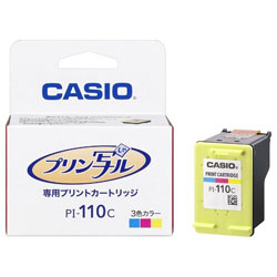 CASIO(カシオ) 【純正】 PI-110C 純正プリンターインク 3色カラー PI110C