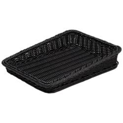 萬洋 樹脂製太渕ディスプレイかご 傾斜型 大 黒 91-027B ＜WKG3802＞ WKG3802