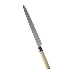 画像はイメージの場合があります。あらかじめご了承ください。Ω佐文の本霞・玉白鋼シリーズ「ふぐ引包丁」■包丁の仕様・形状：ふぐ引型・刃型：片刃・表記サイズ：33cm※表記サイズは、マチ付き包丁は刃先からマチまで、マチ無し包丁は刃渡り（刃先から...