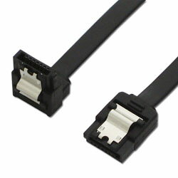 アイネックス SAT-6135LBK (ラッチ付 シリアルATAケーブル 片下L型コネクタ 35cm) SAT6135LBK