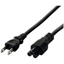 BUFFALO(バッファロー) BSACC0820BKA 電源ケーブル DELL/HP用 3ピンソケット(メス)⇔2ピンプラグ(オス) 2 BSACC0820BKA
