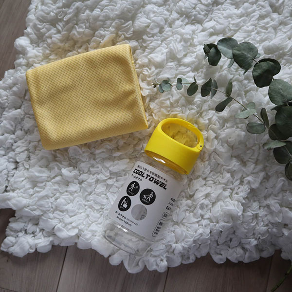 UMO KOBO×nishikawa 生毛工房×西川 クールタオル オリジナルボトルケース入(31×120cm/イエロー) イエロー TT90009628Y TT90009628_Y [振込不可]
