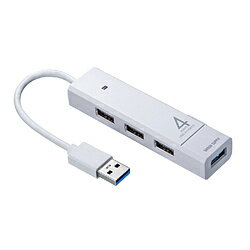 SANWA SUPPLY(サンワサプライ) USB-3H421W　USB3.1 Gen1(1ポート) +　USB2.0(3ポート) コンボハブ USB3H421W [振込不可]